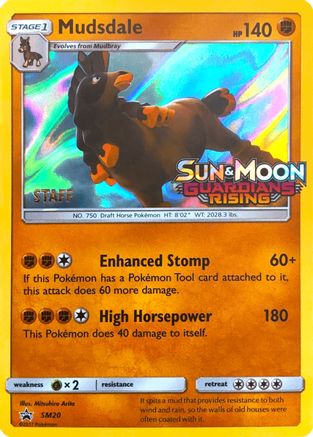 Mudsdale - SM20 (Prerelease) [Staff] (SM20) [SM Promos] Holofoil - Promo