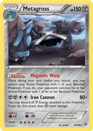Metagross (XY Ancient Origins) (49/098) [Deck Exclusives] Holofoil - Holo Rare