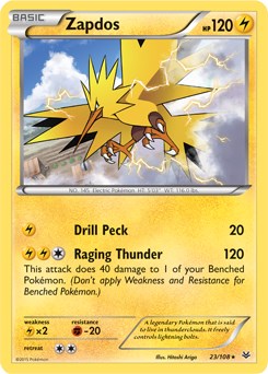 Zapdos - 23/108 (XY Roaring Skies) [PR - 023/108]