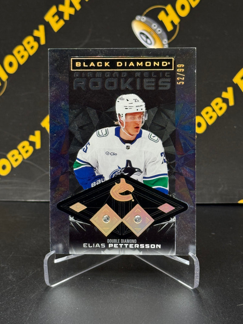 Elias Pettersson Double Diamond Relics Rookies 52/99 - Vancouver Canucks 2025-26 Black Diamond