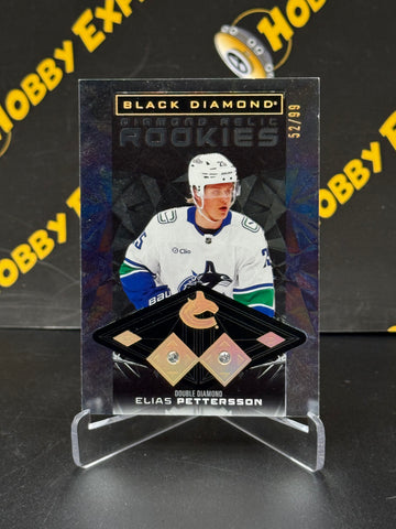 Elias Pettersson Double Diamond Relics Rookies 52/99 - Vancouver Canucks 2025-26 Black Diamond