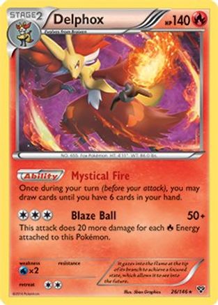 Delphox (XY Base Set) (026/146) [Deck Exclusives] - Rare