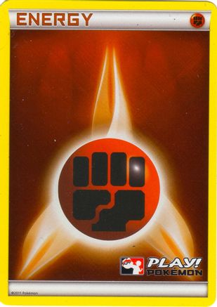 Fighting Energy (2011 Play! Pokemon) [League & Championship Cards] Holofoil - Promo