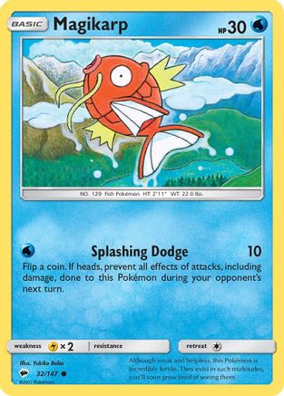 Magikarp (032/147) [SM  Burning Shadows] Reverse Holofoil - Common