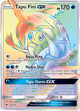 Tapu Fini GX (Secret) (152/147) [SM  Burning Shadows] Holofoil - Secret Rare