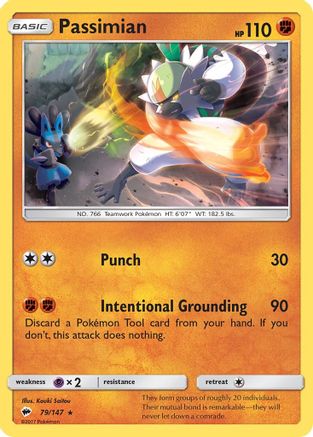 Passimian (079/147) [SM  Burning Shadows] Reverse Holofoil - Rare