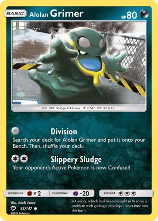 Alolan Grimer (083/147) [SM  Burning Shadows] Reverse Holofoil - Common