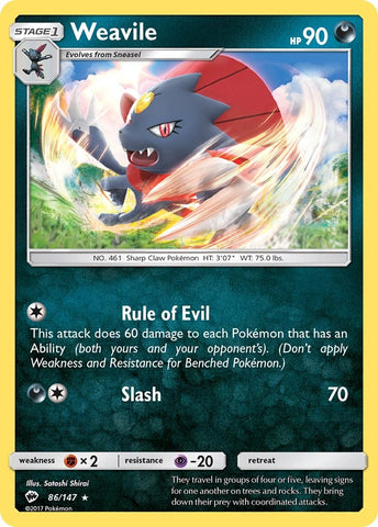 Weavile [SM03 - 86/147]