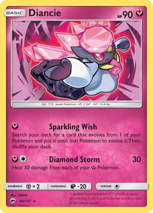 Diancie (094/147) [SM  Burning Shadows] Holofoil - Holo Rare
