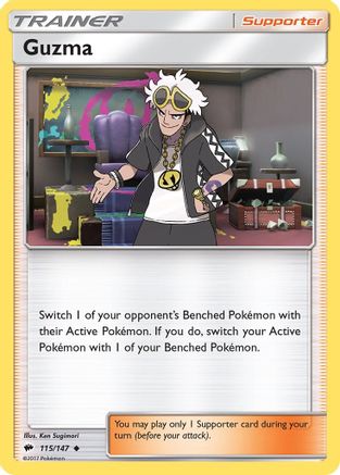 Guzma (115/147) [SM  Burning Shadows] Reverse Holofoil - Uncommon