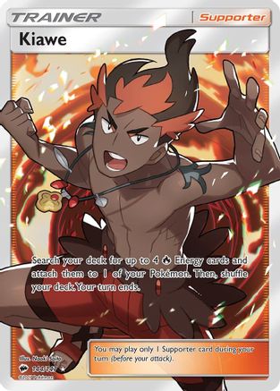 Kiawe (Full Art) (144/147) [SM  Burning Shadows] Holofoil - Ultra Rare