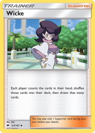 Wicke (127/147) [SM  Burning Shadows] Reverse Holofoil - Uncommon