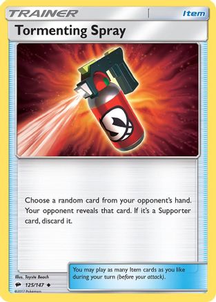 Tormenting Spray (125/147) [SM  Burning Shadows] Reverse Holofoil - Uncommon