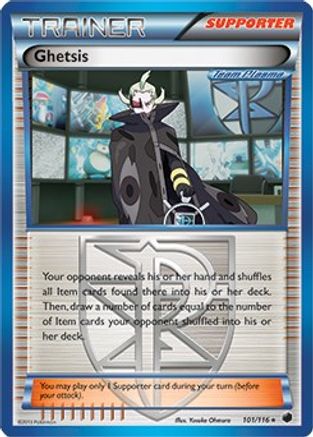 Ghetsis (BW Plasma Freeze) (101/116) [Deck Exclusives] - Rare