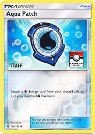 Aqua Patch (League Cup) [Staff] (119/145) [League & Championship Cards] Reverse Holofoil - Promo