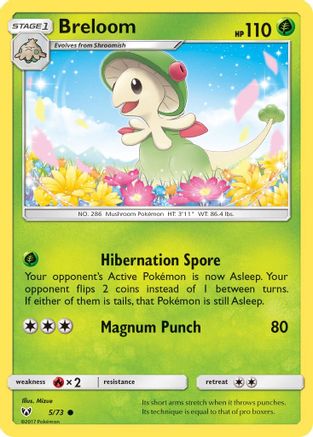 Breloom (005/73) [Shining Legends] Reverse Holofoil - Common