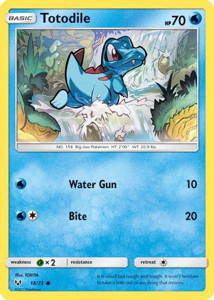 Totodile (018/73) [Shining Legends] Reverse Holofoil - Common