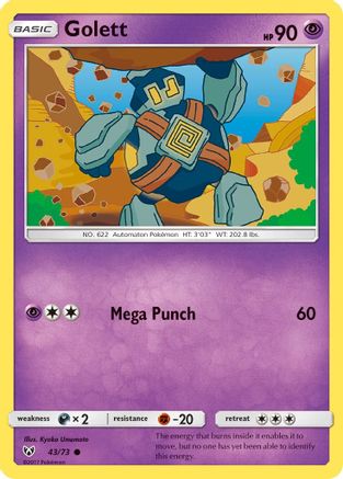 Golett (43/73) [Shining Legends] Reverse Holofoil - Common