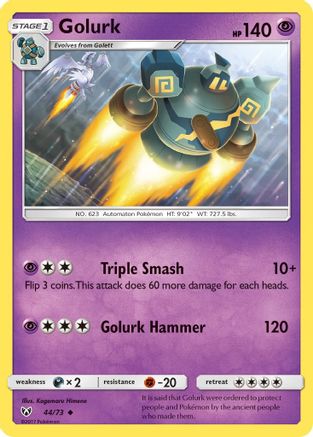 Golurk (044/73) [Shining Legends] Reverse Holofoil - Uncommon