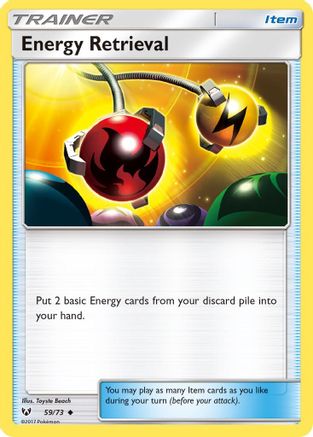 Energy Retrieval (059/73) [Shining Legends] Reverse Holofoil - Uncommon