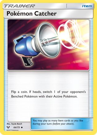 Pokemon Catcher (064/73) [Shining Legends] Reverse Holofoil - Uncommon