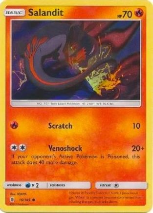 Salandit (Collection Promo) (15/145) [League & Championship Cards] Holofoil - Promo