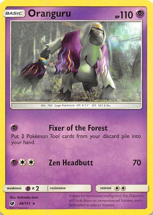 Oranguru (48/111) [SM  Crimson Invasion] Reverse Holofoil - Rare