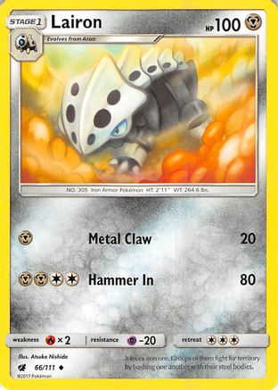 Lairon (066/111) [SM  Crimson Invasion] Reverse Holofoil - Uncommon
