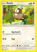 Starly (081/111) [SM  Crimson Invasion] Reverse Holofoil - Common
