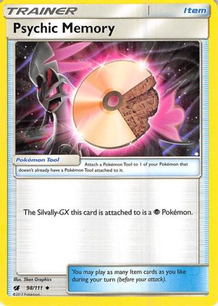Psychic Memory (098/111) [SM  Crimson Invasion] Reverse Holofoil - Uncommon