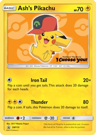 Ash's Pikachu (SM110/248) [SM Promos] - Promo