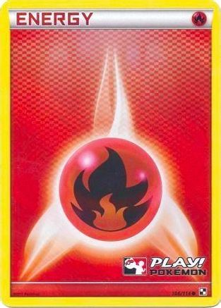 Fire Energy (Play! Pokemon) (106/114) [League & Championship Cards] Holofoil - Promo