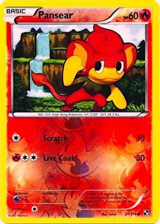 Pansear (Energy Holo) (021/114) [Miscellaneous Cards & Products] Reverse Holofoil - Promo