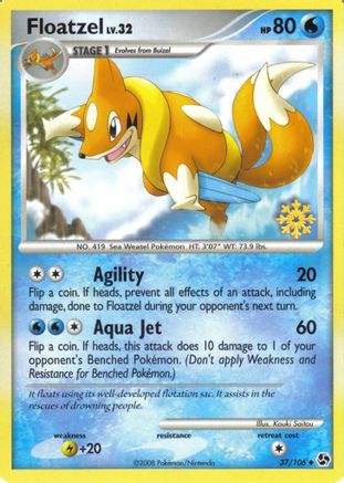 Floatzel (37/106) [Countdown Calendar Promos] - Promo
