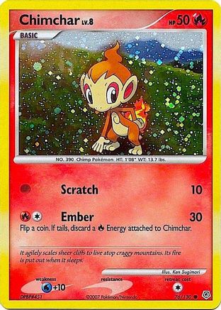 Chimchar (Cosmos Holo) (076/130) [Miscellaneous Cards & Products] Holofoil - Promo
