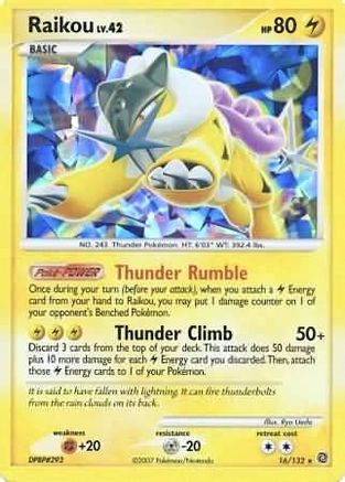 Raikou (Cracked Ice Holo) (016/132) [Miscellaneous Cards & Products] Holofoil - Promo