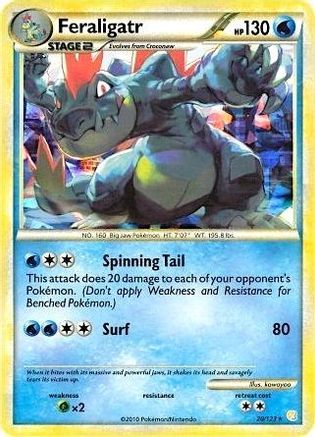Feraligatr (Cracked Ice Holo) (20/123) [Deck Exclusives] Holofoil - Holo Rare