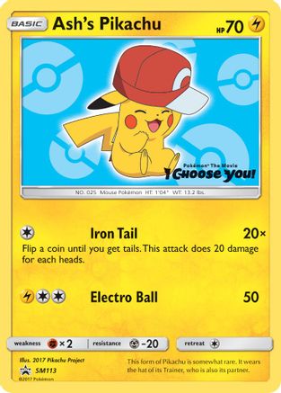 Ash's Pikachu (SM113/248) [SM Promos] - Promo