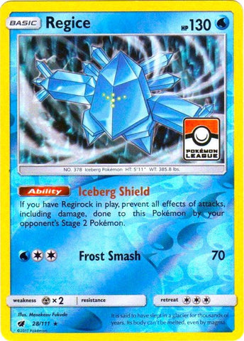 Regice - 28/111 (Pokemon League) [PR - 028/111]