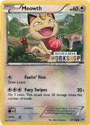 Meowth (Build-A-Bear Workshop Exclusive) (067/108) [Miscellaneous Cards & Products] - Promo