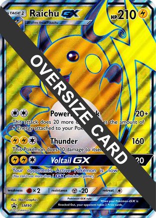 Raichu GX - SM90 (SM90) [Jumbo Cards] Holofoil - Promo