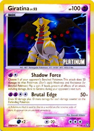 Giratina [Platinum] (004/146) [Burger King Promos] Reverse Holofoil - Promo