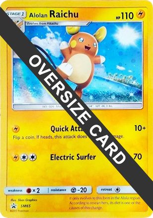 Alolan Raichu - SM65 (SM65) [Jumbo Cards] Holofoil - Promo