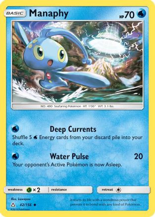 Manaphy (042/156) [SM  Ultra Prism] Reverse Holofoil - Uncommon