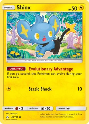 Shinx (045/156) [SM  Ultra Prism] Reverse Holofoil - Common