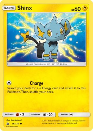 Shinx (046/156) [SM  Ultra Prism] Reverse Holofoil - Common