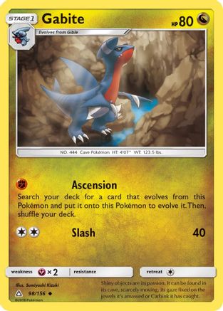 Gabite (098/156) [SM  Ultra Prism] Reverse Holofoil - Uncommon