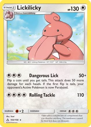 Lickilicky (103/156) [SM  Ultra Prism] Reverse Holofoil - Rare