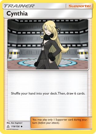 Cynthia (119/156) [SM  Ultra Prism] Reverse Holofoil - Uncommon