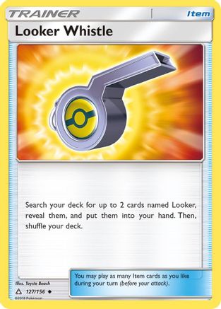 Looker Whistle (127/156) [SM  Ultra Prism] Reverse Holofoil - Uncommon